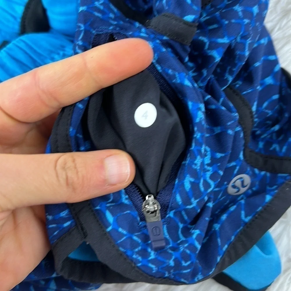 Lululemon Tracker Short III Samba Snake Kayak Blue Hero Blue / Kayak Blue - Picture 6 of 7
